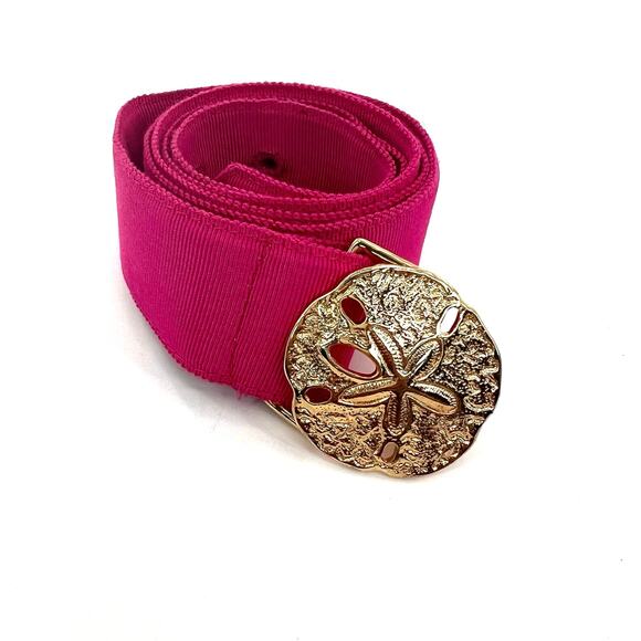 J.Crew Sand Dollar golden buckle women’s fabric belt - Picture 1 of 4